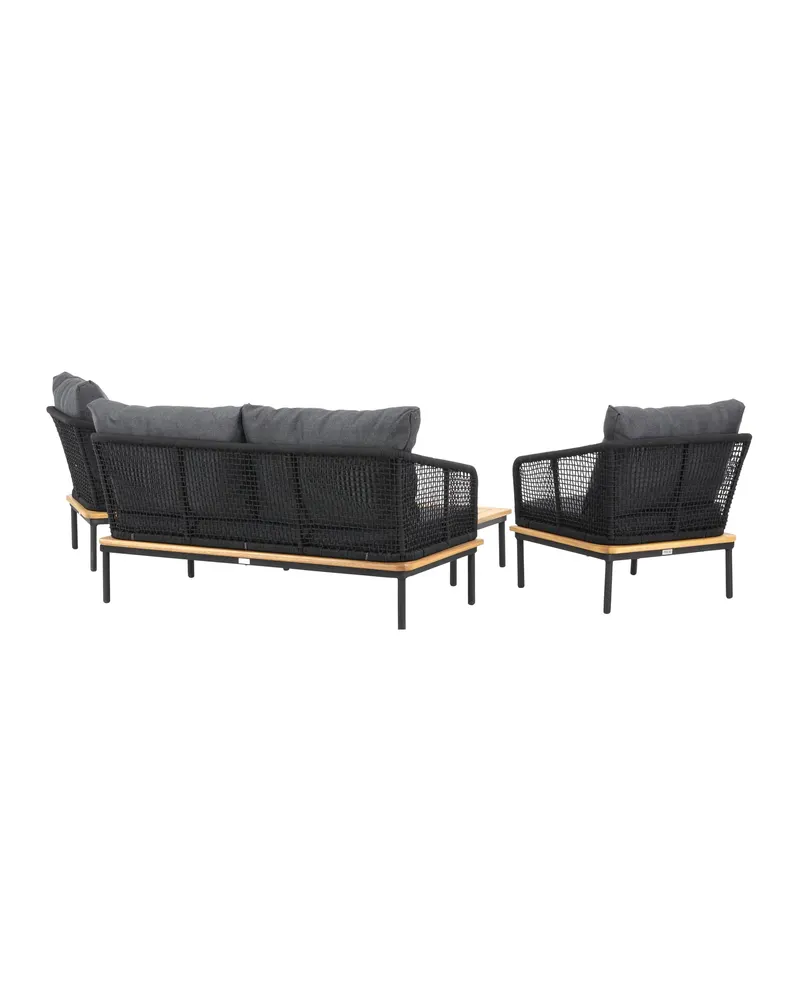 Andorra Gartenlounge mit Sofa, zwei Sesseln und Couchtisch, Ansicht 11