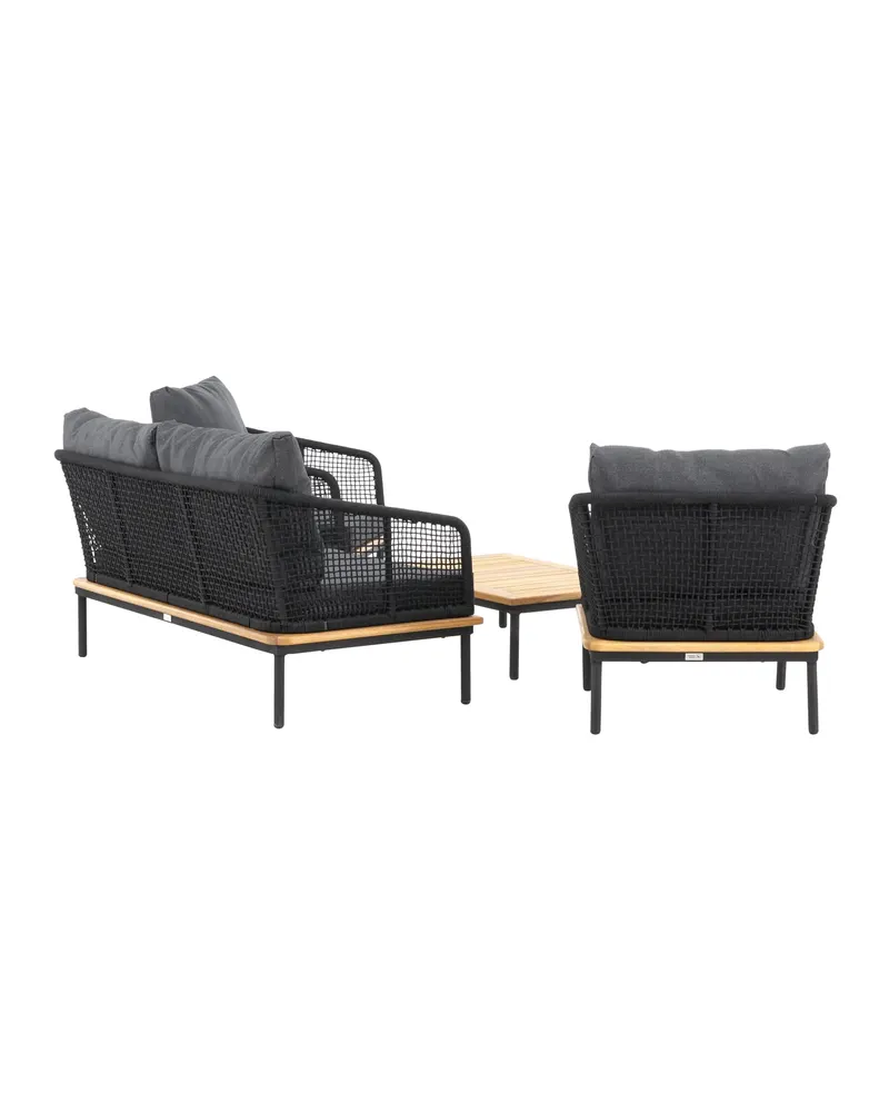Andorra Gartenlounge mit Sofa, zwei Sesseln und Couchtisch, Ansicht 12