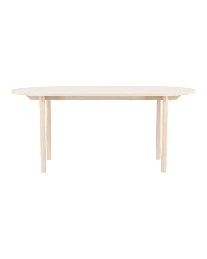 Andy ovaler Esstisch 180 × 90 cm in Whitewash, Ansicht 1