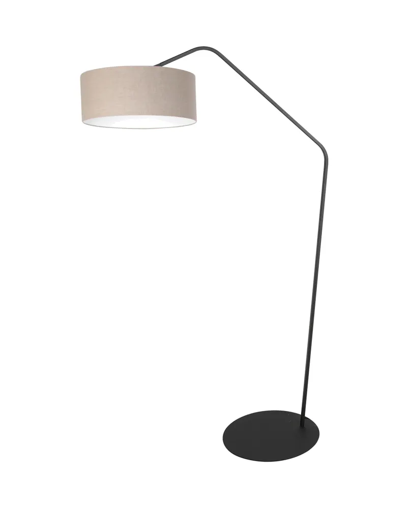 Anne-ZigZag Stehlampe mit E27-Fassung in Grau und Schwarz in Grau, Ansicht 3