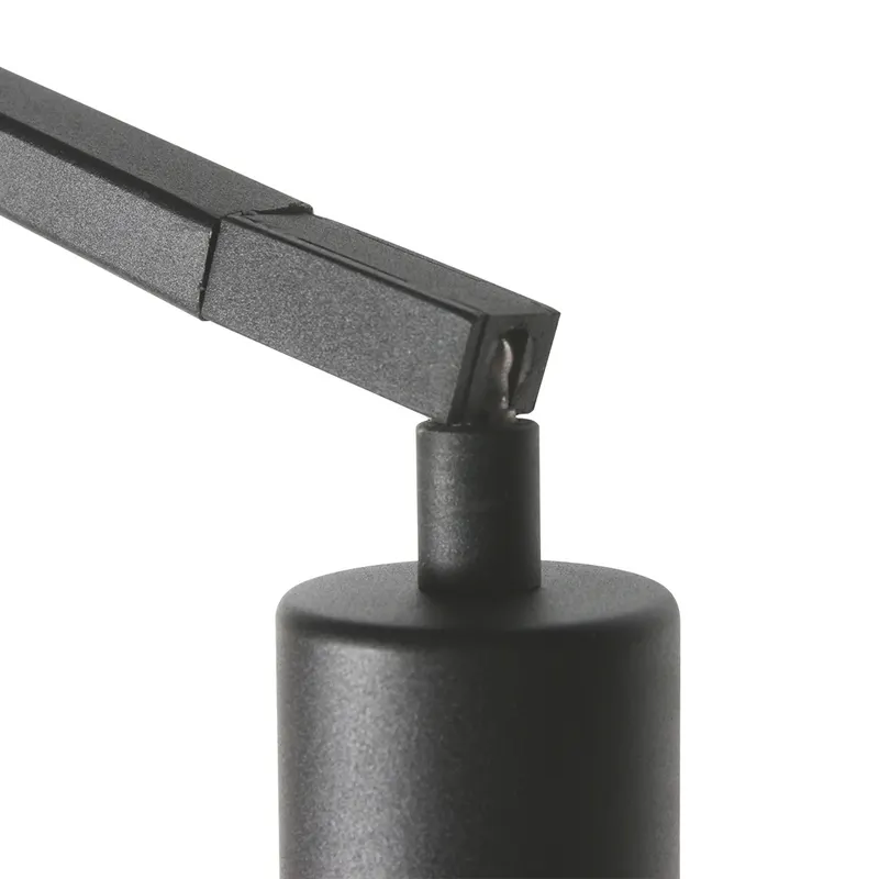 Anne-ZigZag Stehlampe mit Leinen-Schirm in Grau, Schwarz, Ansicht 14