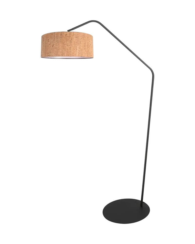 Anne-ZigZag Stehlampe mit Korkschirm in Schwarz, Ansicht 3