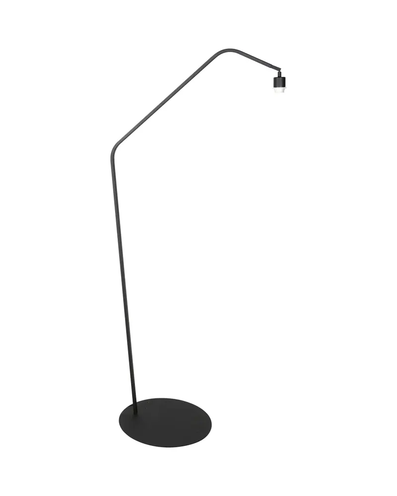 Anne-ZigZag Stehlampe mit Bambus-Lampenschirm in Naturfarben, Schwarz, Ansicht 3