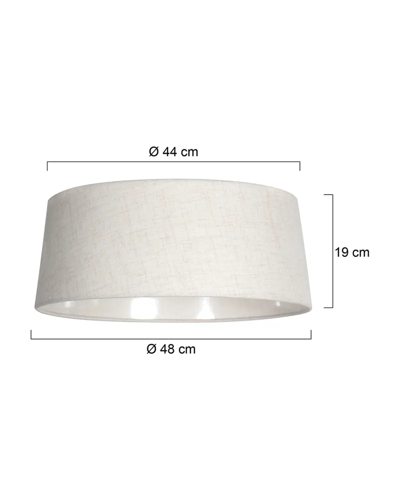 Anne Light Lampenschirm K20101S aus Textil, Creme in Creme, Ansicht 2