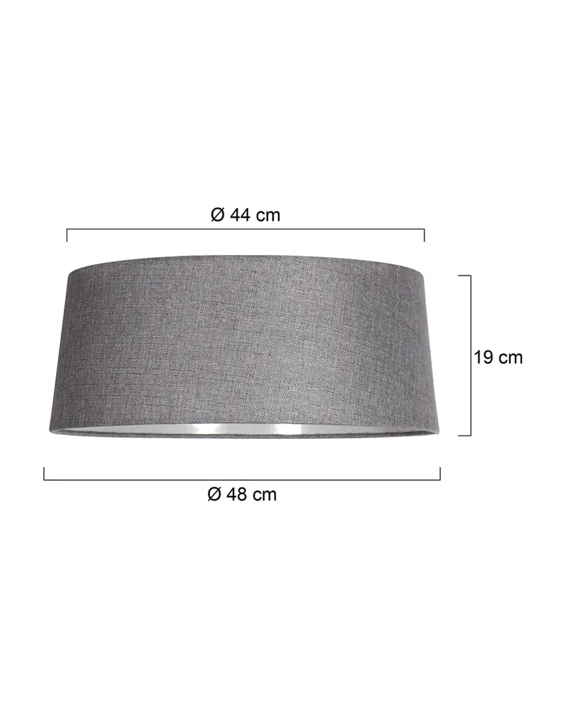 Anne Light Lampenschirm K2010RS aus Textil, Grau in Grau, Ansicht 2