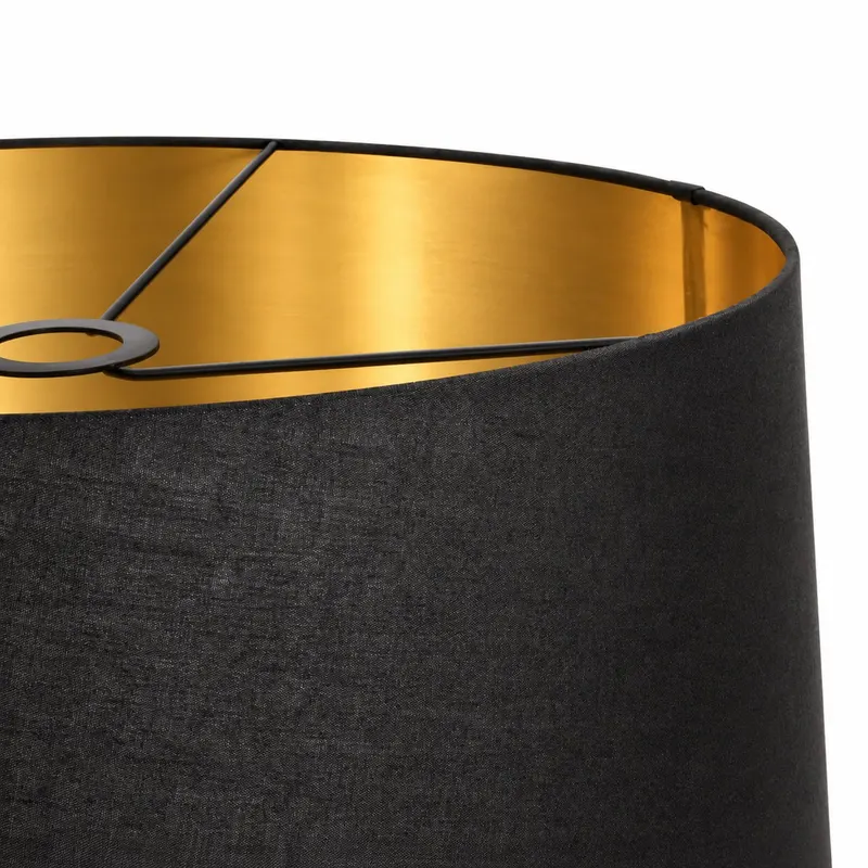 Anne Light Lampenschirm K2010SS aus Textil, Schwarz und Gold in Gold, Ansicht 6