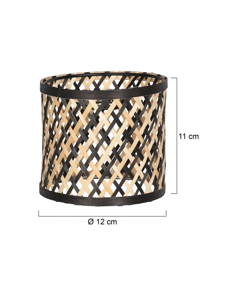 Bambus-Lampenschirm K2015BS, Creme in Creme, Ansicht 2