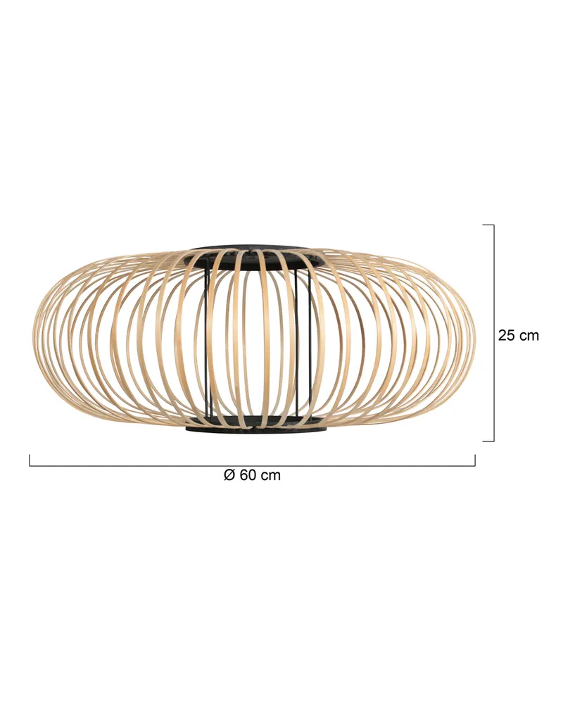 Lampenschirm aus Bambus, creme, Ø 60 cm · K2020BS in Creme, Ansicht 2