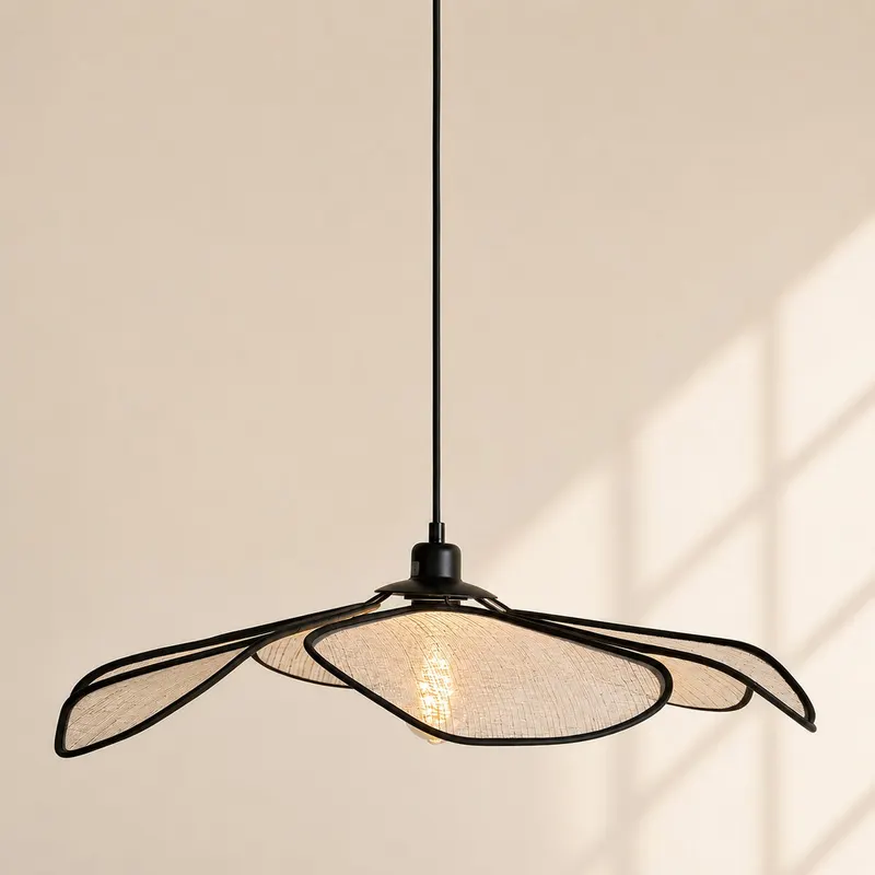 LumaFlora Pendelleuchte mit E27-Fassung in Creme, Ansicht 13