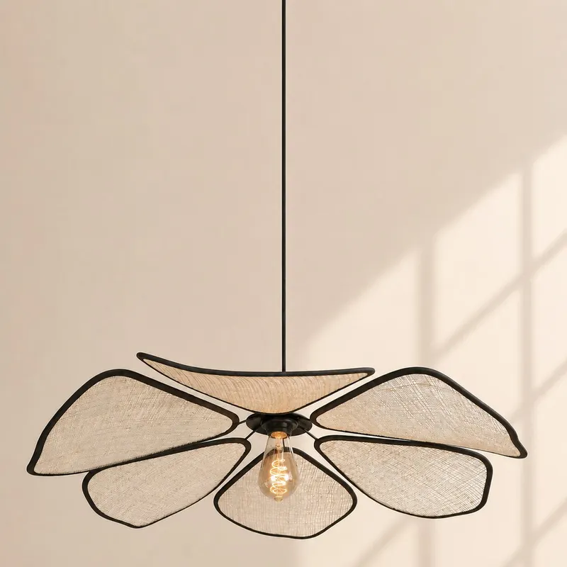 LumaFlora Pendelleuchte mit E27-Fassung in Creme, Ansicht 14