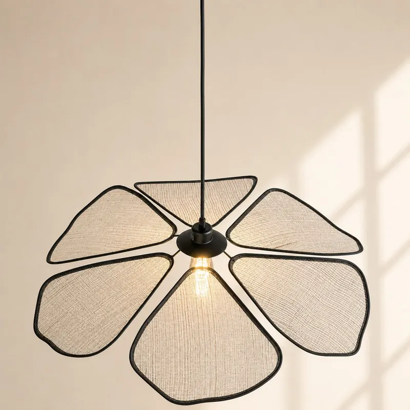 LumaFlora Pendelleuchte mit E27-Fassung in Creme, Ansicht 16