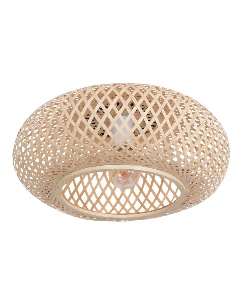 Maze Deckenleuchte aus Bambus in Beige in Beige, Ansicht 2