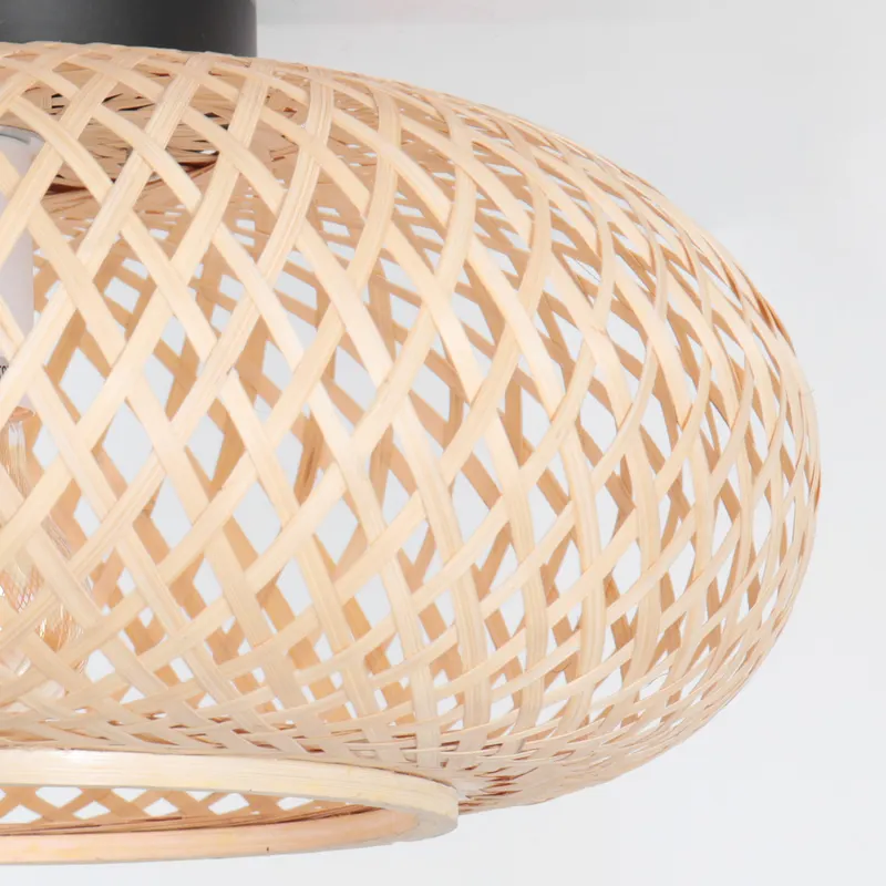 Maze Deckenleuchte aus Bambus in Beige in Beige, Ansicht 6