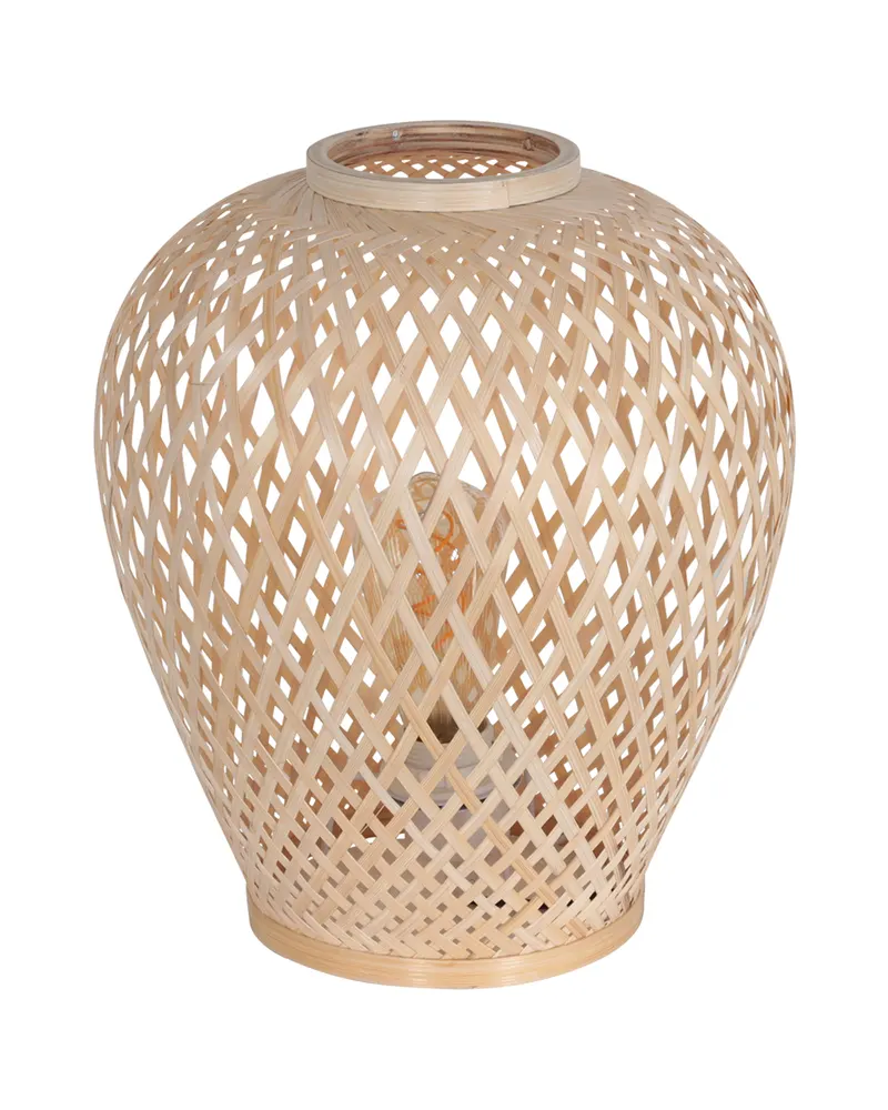 Maze Tischlampe aus Bambus, beige in Beige, Ansicht 2