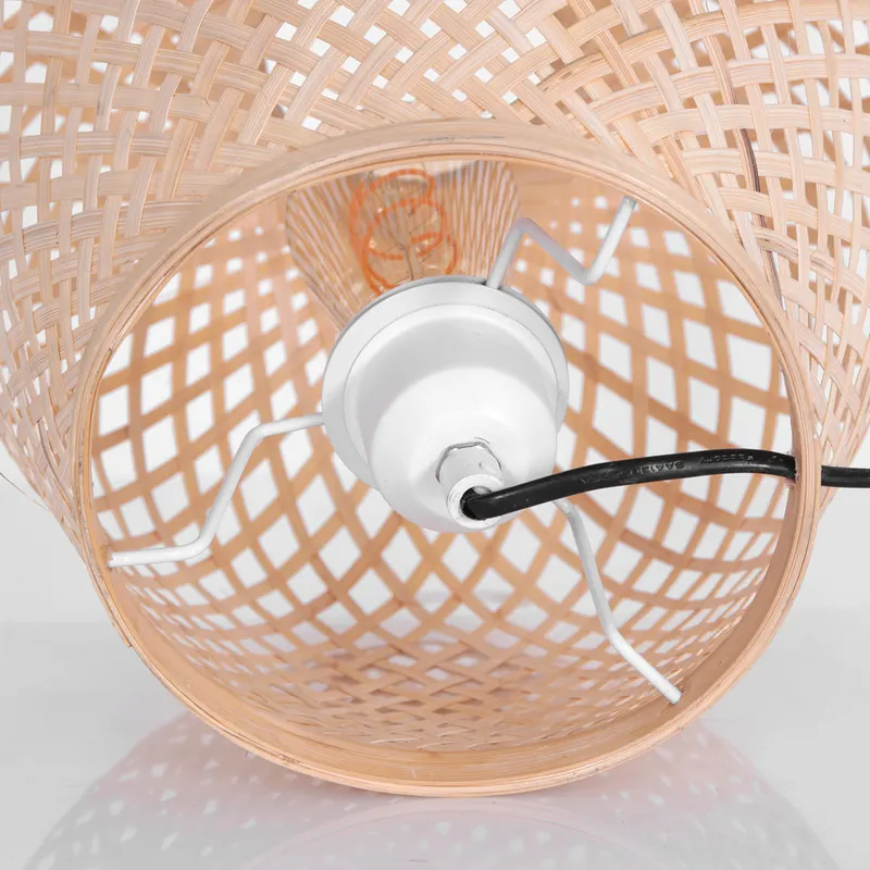 Maze Tischlampe aus Bambus, beige in Beige, Ansicht 4