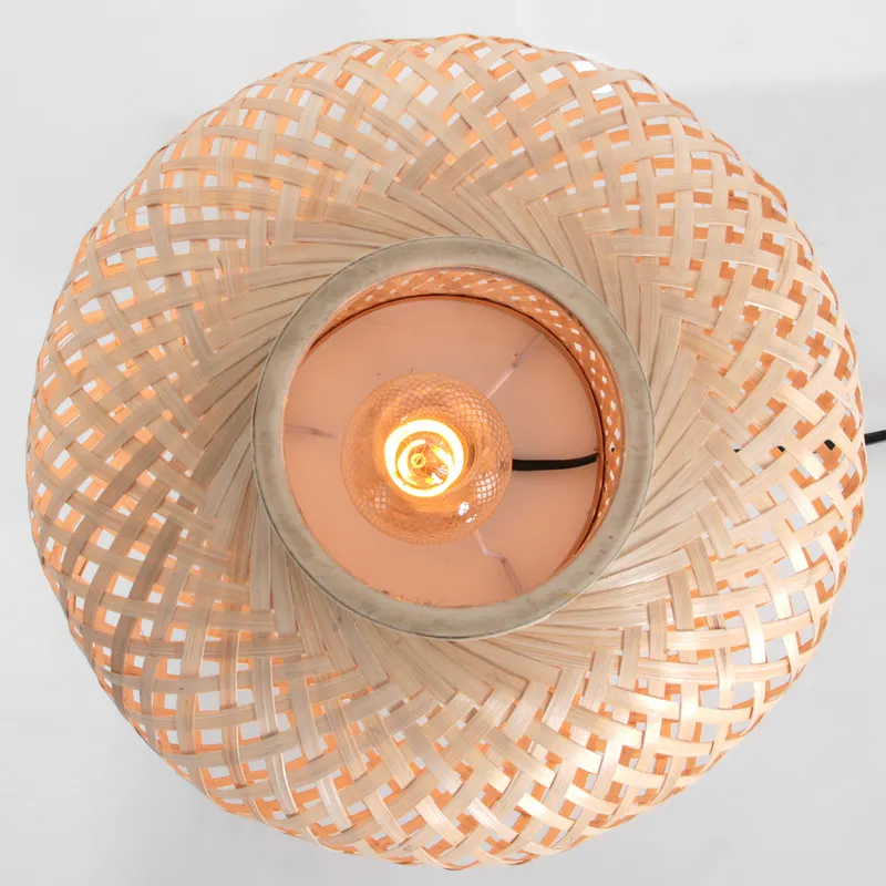 Maze Tischlampe aus Bambus, beige in Beige, Ansicht 6