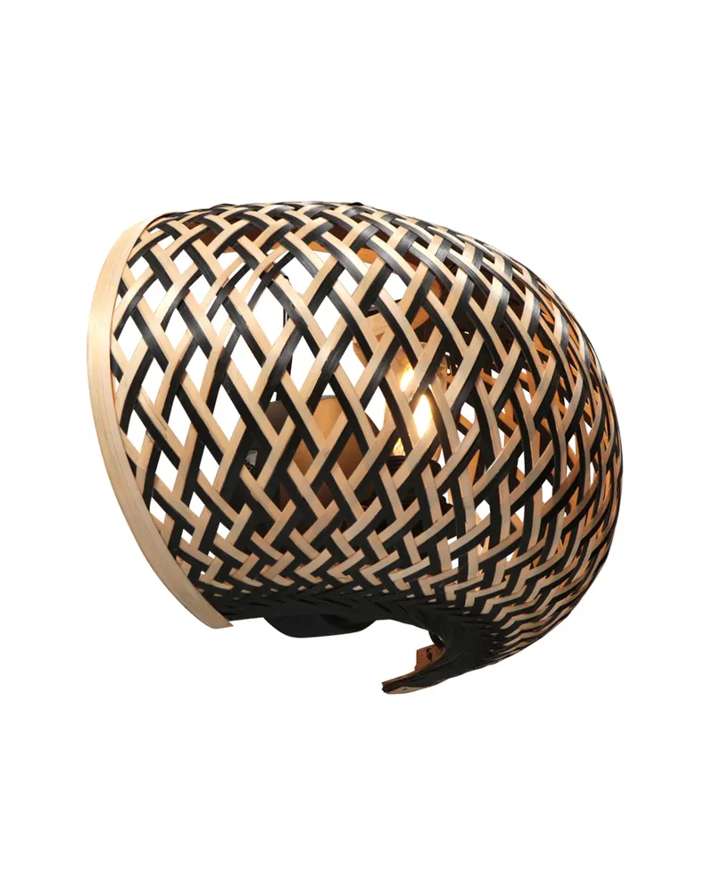 Maze Wandleuchte mit E14-Fassung in Beige, Schwarz, Ansicht 6