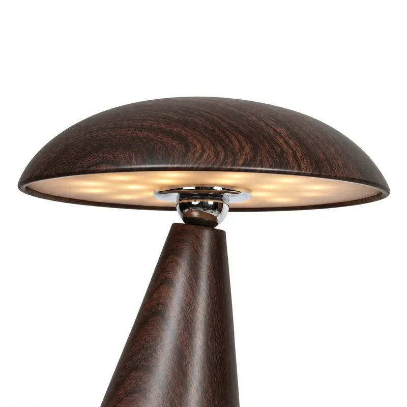 Mush Akku-Tischleuchte Nussbaumfarbe mit LED in Nussbaumfarbe, Ansicht 6