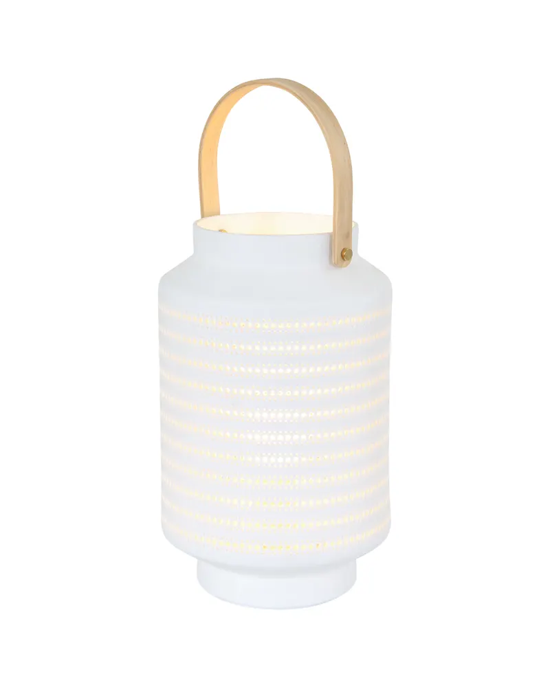 Porcelain Tischlampe aus Porzellan mit E14 Fassung, Weiß