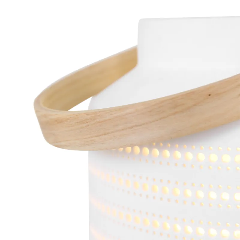 Porcelain Tischlampe aus Porzellan mit E14 Fassung in Weiß, Ansicht 10