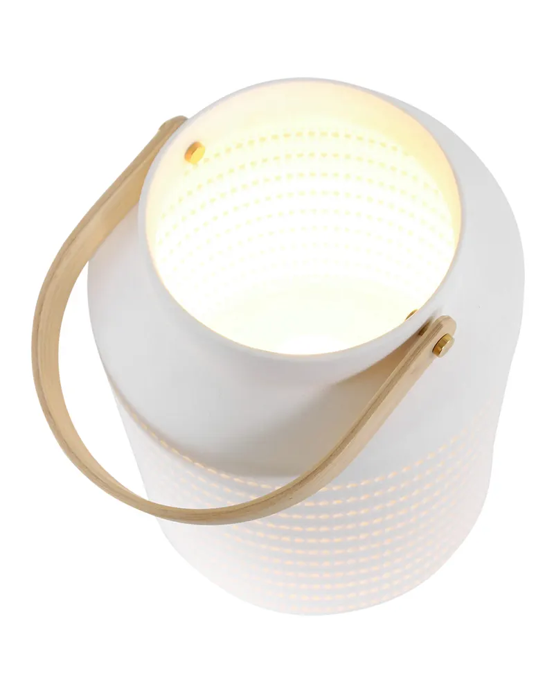 Porcelain Tischlampe aus Porzellan mit E14 Fassung in Weiß, Ansicht 11