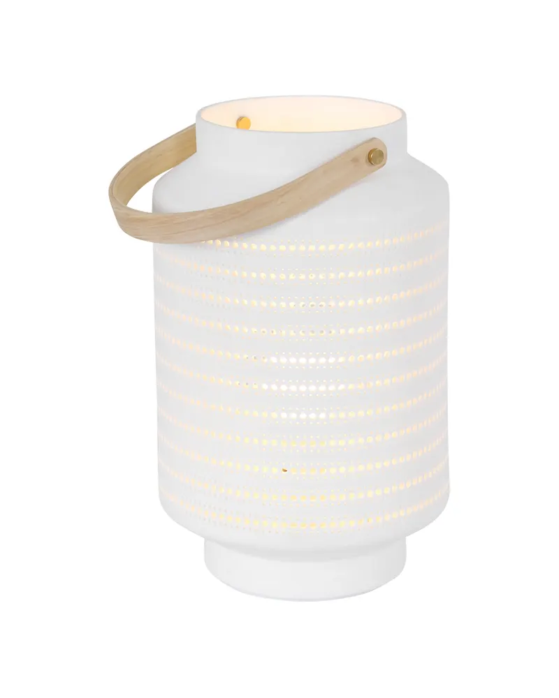 Porcelain Tischlampe aus Porzellan mit E14 Fassung in Weiß, Ansicht 5