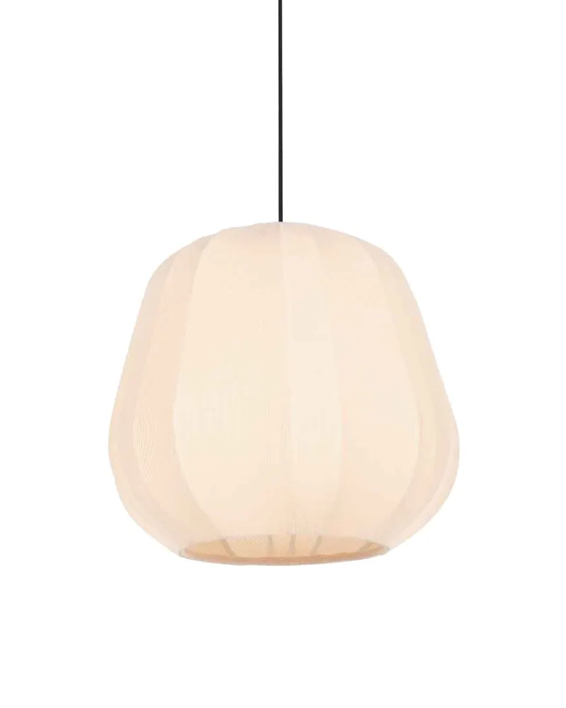 Sable Pendelleuchte mit Textilschirm, Ø 25 cm, Creme