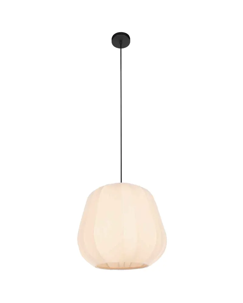 Sable Pendelleuchte mit Textilschirm, Ø 25 cm in Creme, Ansicht 4