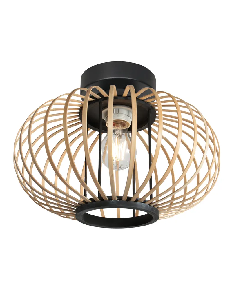 Silva Deckenleuchte aus Bambus, Ø 31 cm, Creme