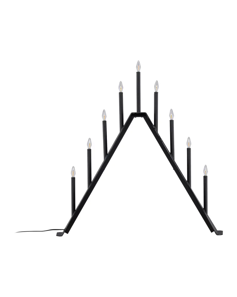 Åre Weihnachtsbeleuchtung als Adventsleuchter mit Lichtern in Kerzenform in 9 × 64 × 64 cm, Ansicht 1