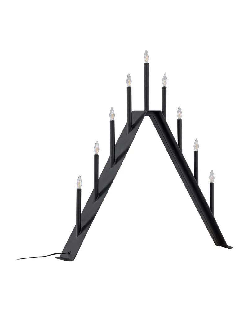 Åre Weihnachtsbeleuchtung als Adventsleuchter mit Lichtern in Kerzenform in 9 × 64 × 64 cm, Ansicht 2
