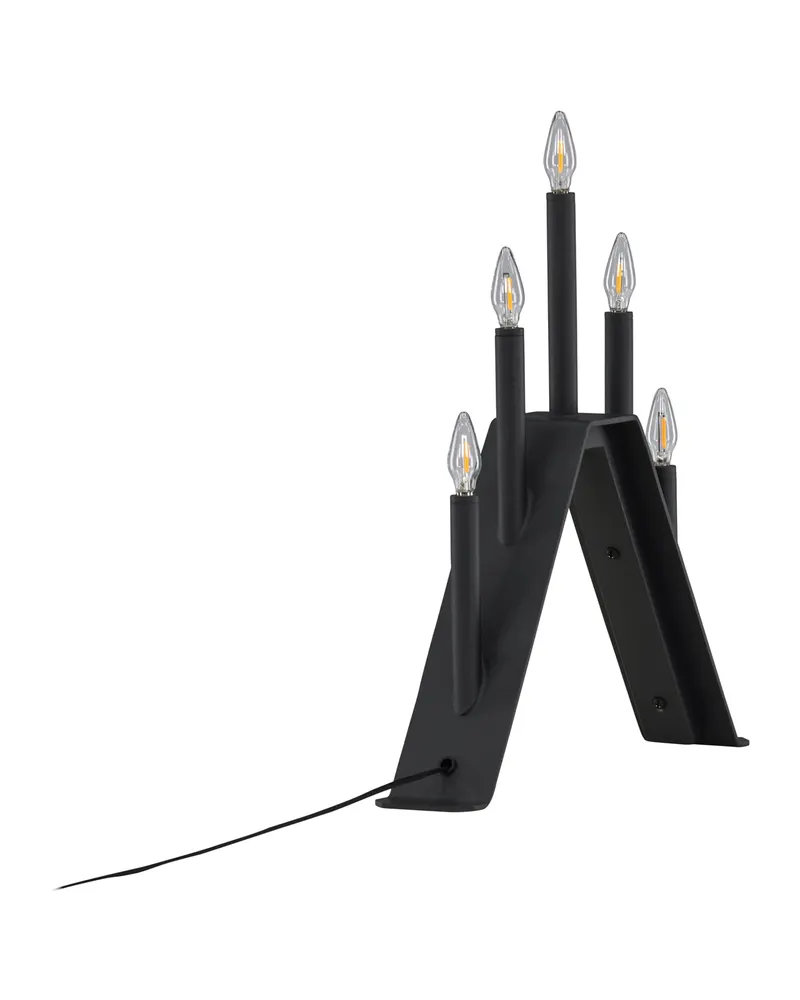 Åre Weihnachtsbeleuchtung als Adventsleuchter mit Lichtern in Kerzenform in 6 × 36 × 32 cm, Ansicht 2