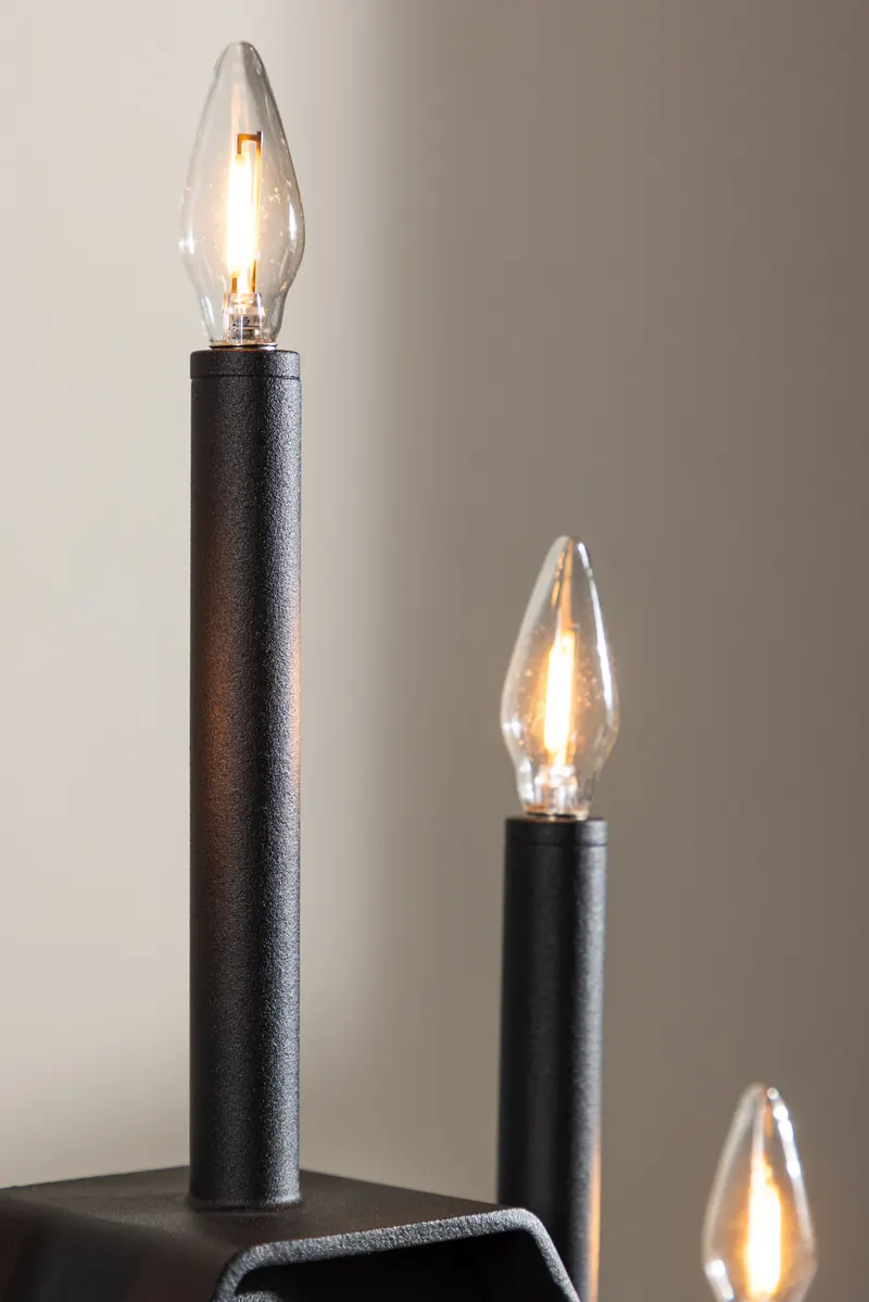 Åre Weihnachtsbeleuchtung als Adventsleuchter mit Lichtern in Kerzenform in 6 × 36 × 32 cm, im Wohnraum, Ansicht 3