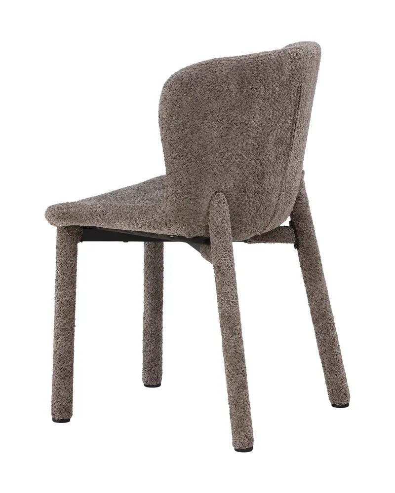 Astoria Esszimmerstuhl aus Bouclé in Braun, Ansicht 9