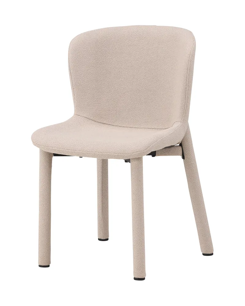 Astoria Esszimmerstuhl aus Bouclé in Beige, Ansicht 6