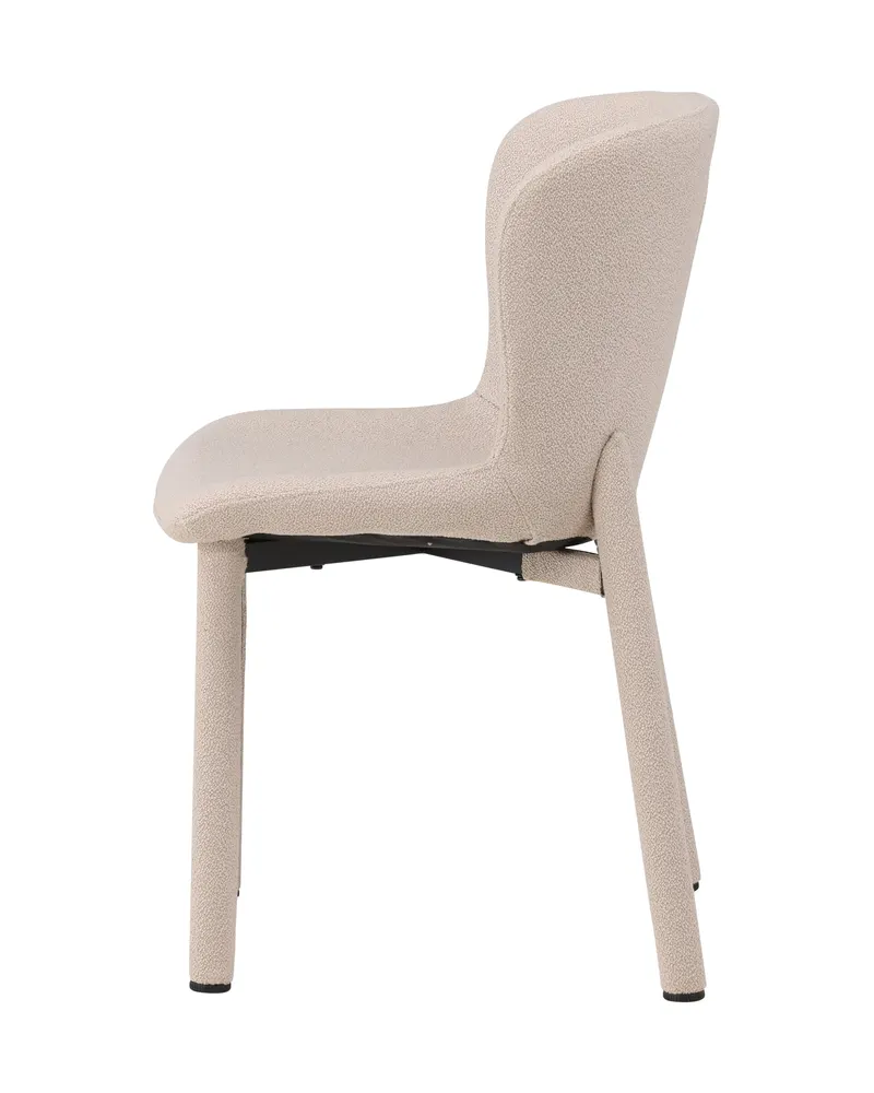 Astoria Esszimmerstuhl aus Bouclé in Beige, Ansicht 8