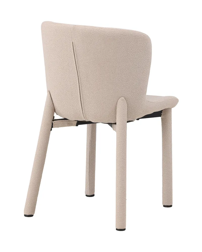 Astoria Esszimmerstuhl aus Bouclé in Beige, Ansicht 11