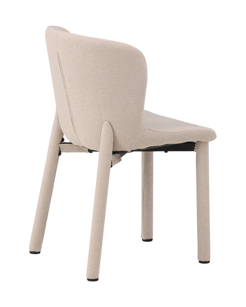 Astoria Esszimmerstuhl aus Bouclé in Beige, Ansicht 12