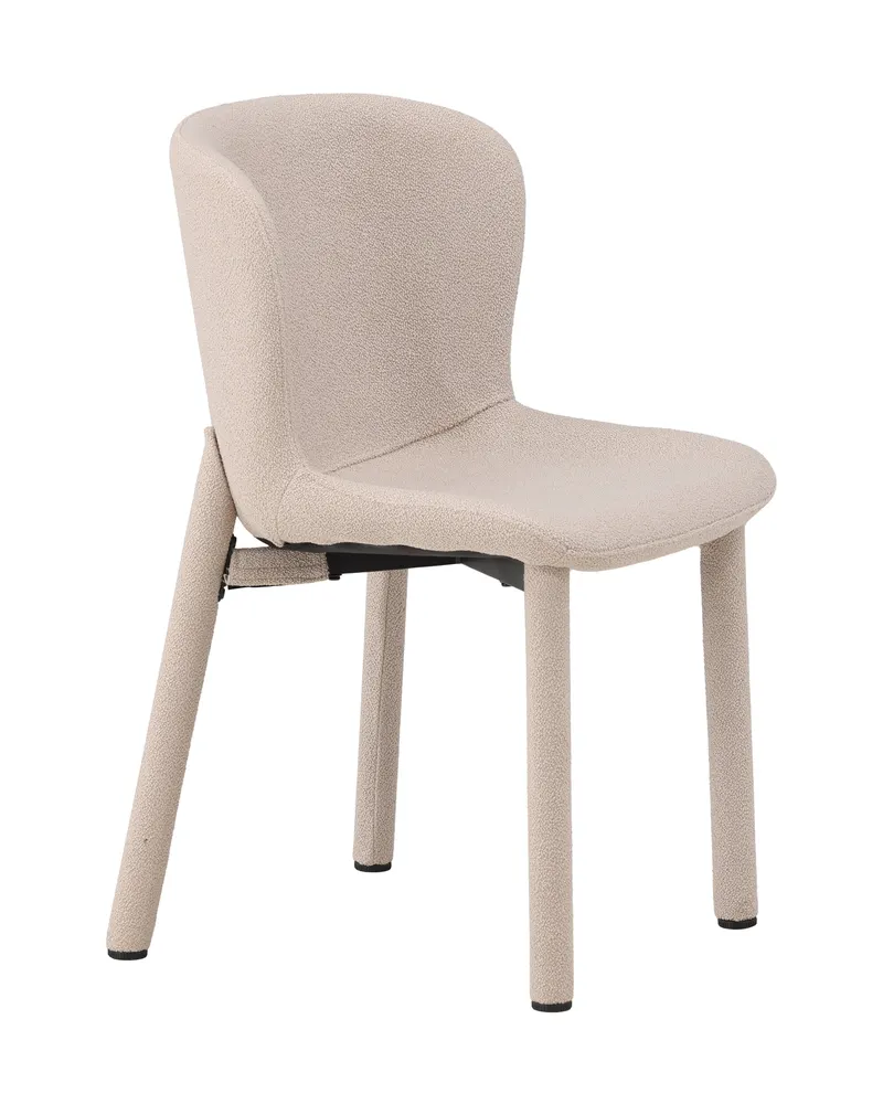 Astoria Esszimmerstuhl aus Bouclé in Beige, Ansicht 13