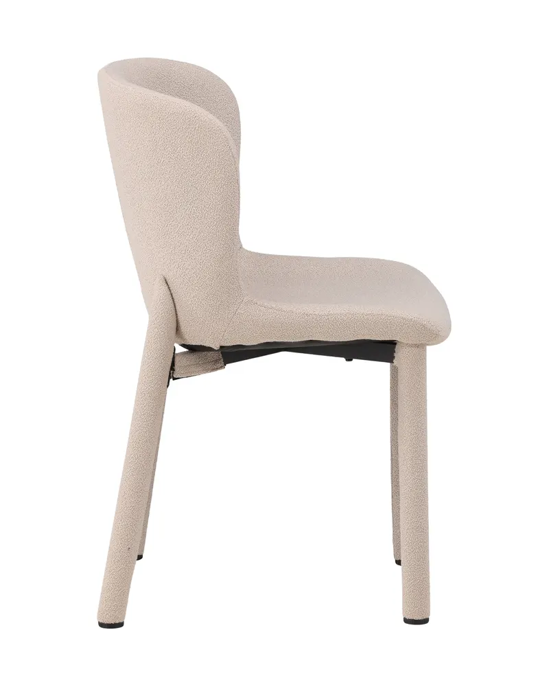 Astoria Esszimmerstuhl aus Bouclé in Beige, Ansicht 3