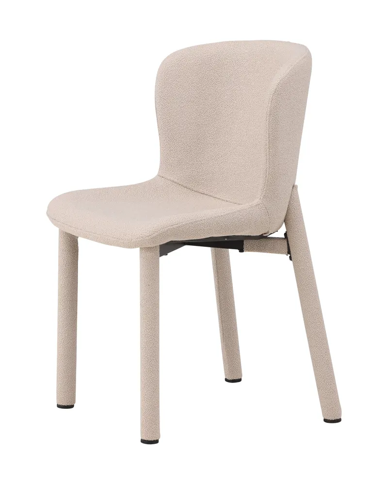 Astoria Esszimmerstuhl aus Bouclé in Beige, Ansicht 4