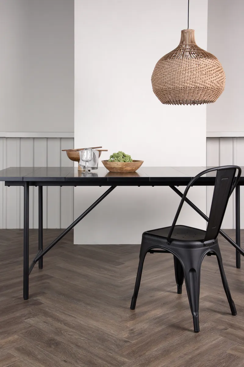 Astrid rechteckiger Esstisch 200 × 90 cm, im Wohnraum, Ansicht 2