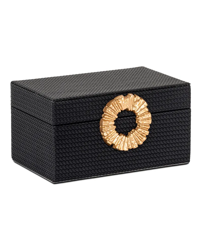 Aufbewahrungsdose Amal klein, Schwarz/Gold von Richmond Interiors, Produktansicht 2