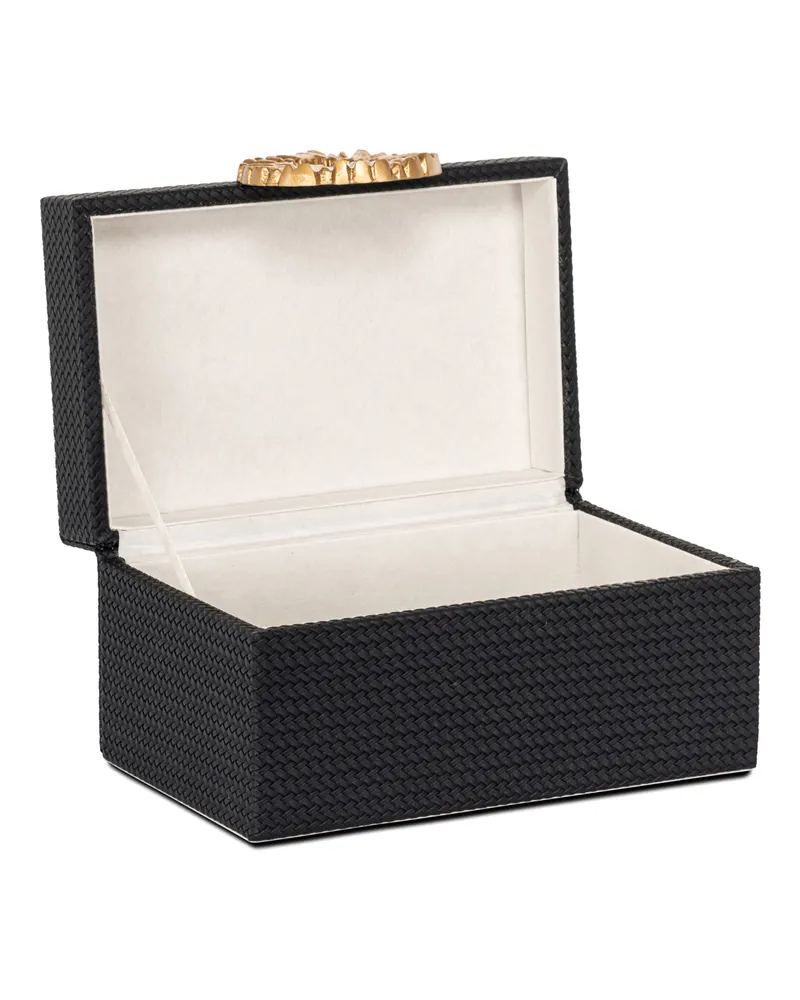 Aufbewahrungsdose Amal klein, Schwarz/Gold von Richmond Interiors, Produktansicht 4