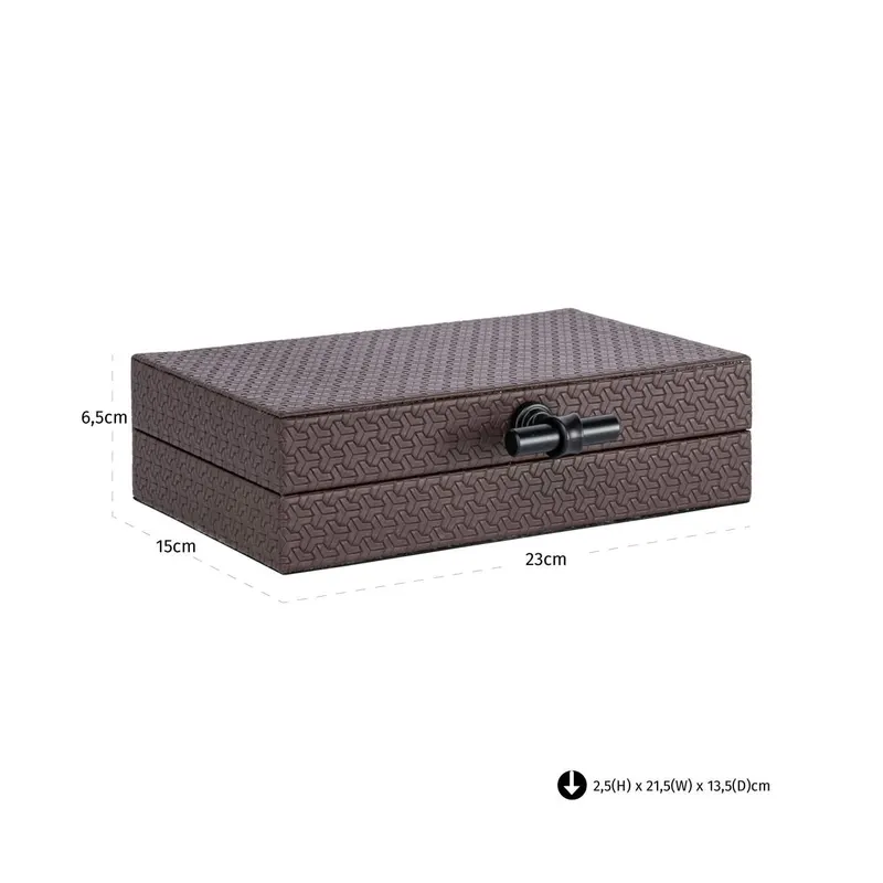 Aufbewahrungsdose Billie klein, Dunkelbraun von Richmond Interiors, Maßzeichnung 10