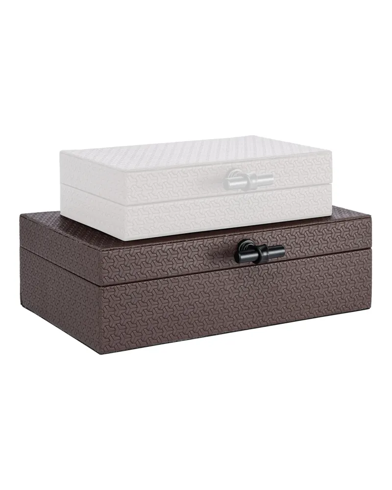Aufbewahrungsbox Billie groß, Dunkelbraun von Richmond Interiors, Produktansicht 6