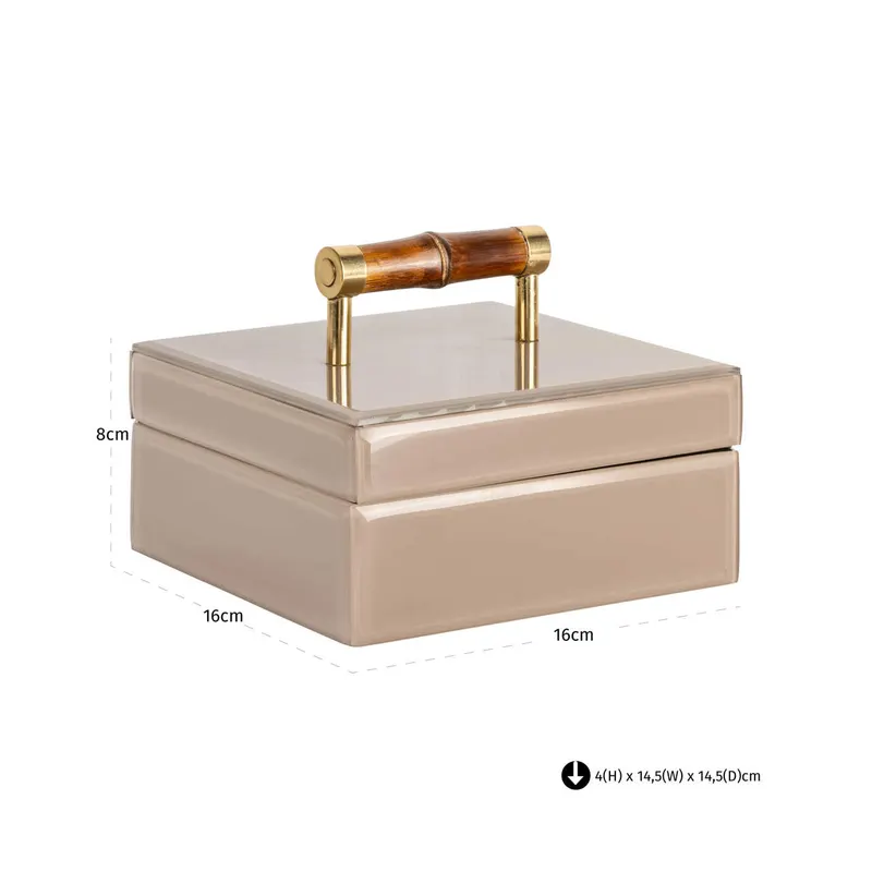 Aufbewahrungsbox Jett Beige von Richmond Interiors, Maßzeichnung 6