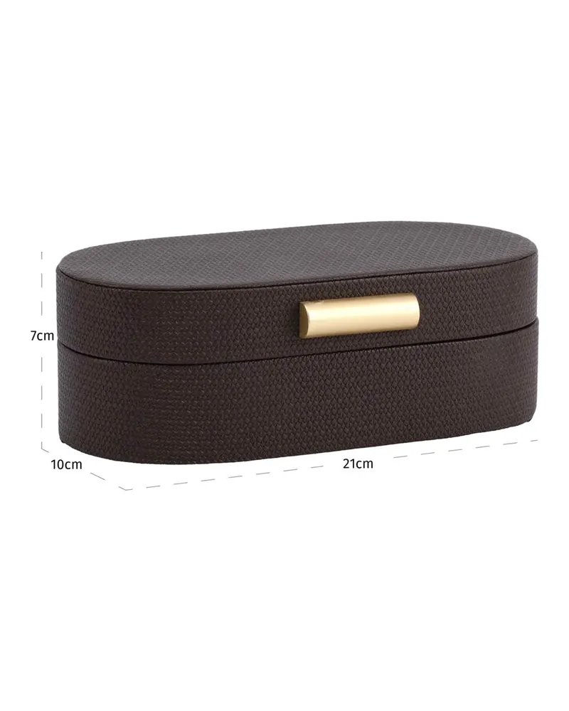 Aufbewahrungsbox Nova, Braun, klein von Richmond Interiors, Produktansicht 7