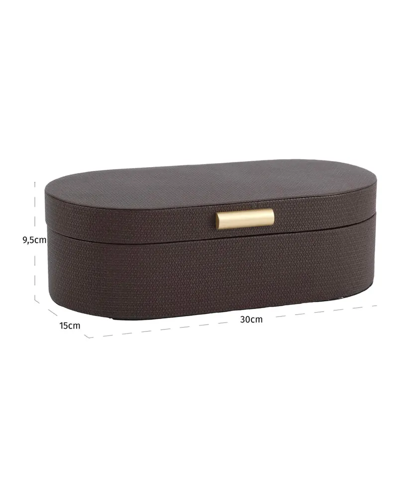 Aufbewahrungsbox Nova, Braun, groß von Richmond Interiors, Produktansicht 7