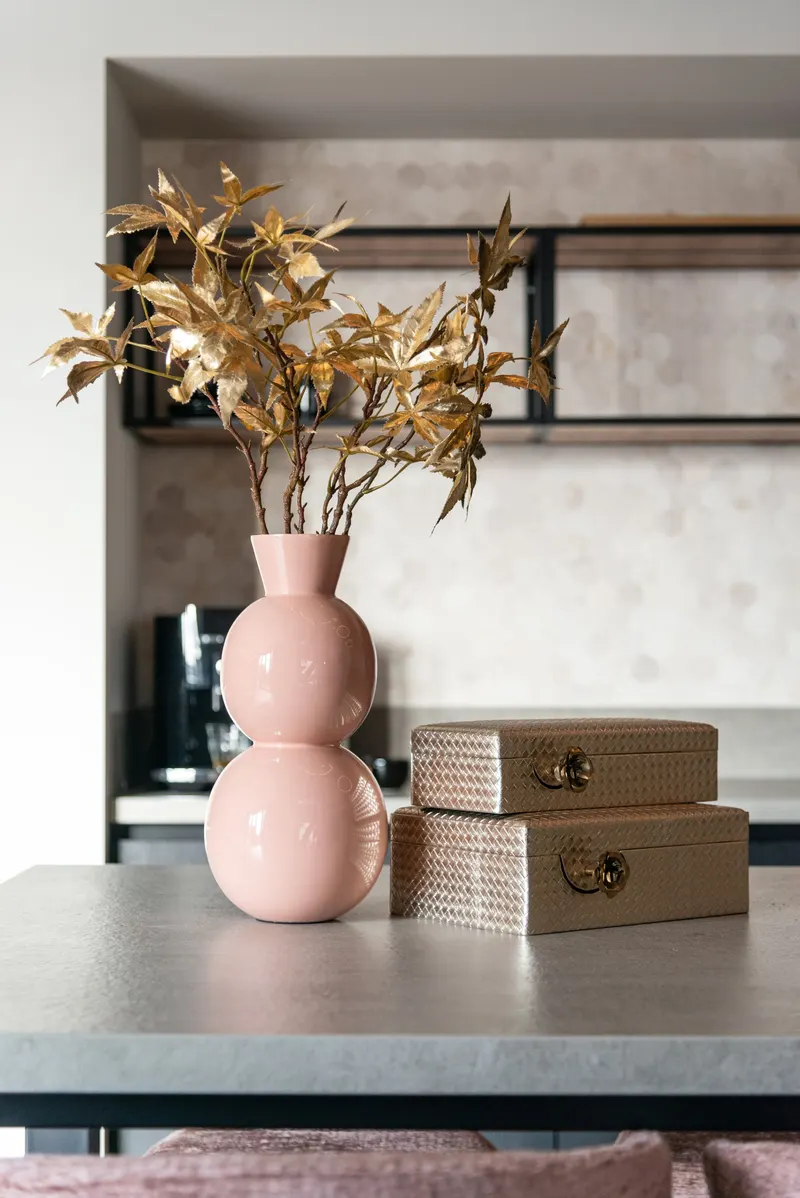 Aufbewahrungsbox Trace, goldfarben, groß von Richmond Interiors, Wohnbeispiel 5, im Wohnraum